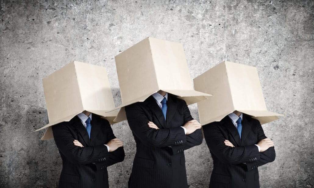 HR leaders blind to performance issues with boxes over their heads