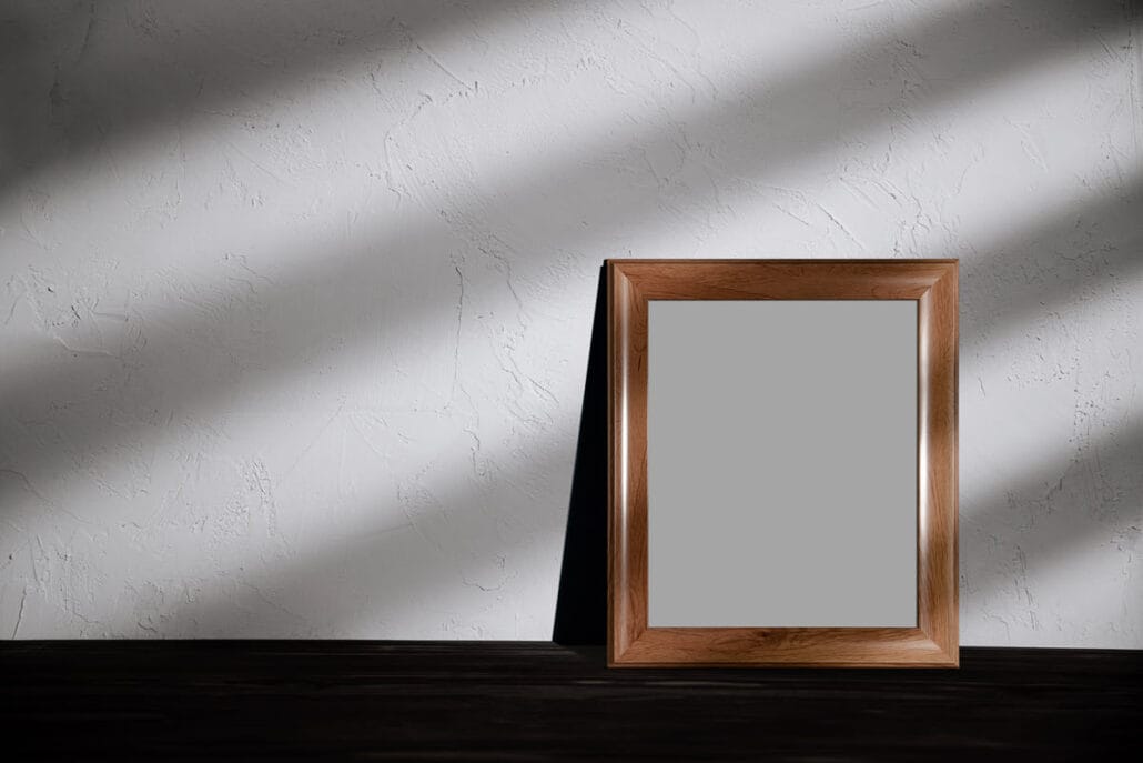 A mirror leaning against a wall representing self-reflection